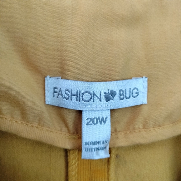 Corduroy Figure Flattering Yellow Jacket 20W Stretch Office Travel - Picture 6 of 7